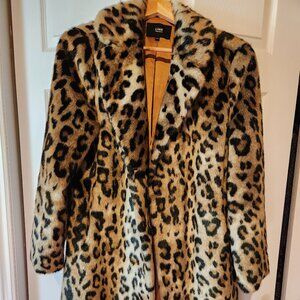 LINE Leopard Print Coat S